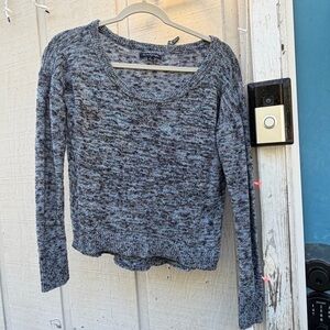 American Eagle Outfitters Marled Gray Knit Sweater